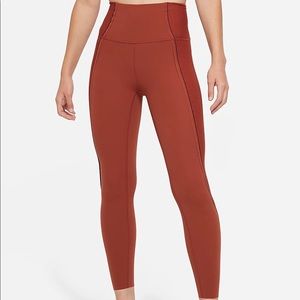 NWT Nike High-Waisted Ribbed Infinalon Yoga Luxe Leggings 7/8